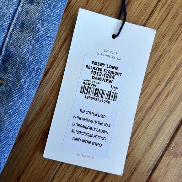 Citizens of Humanity Emery Relaxed Straight Womens Jeans Size 27 Light Blue NEW - Picture 5 of 11